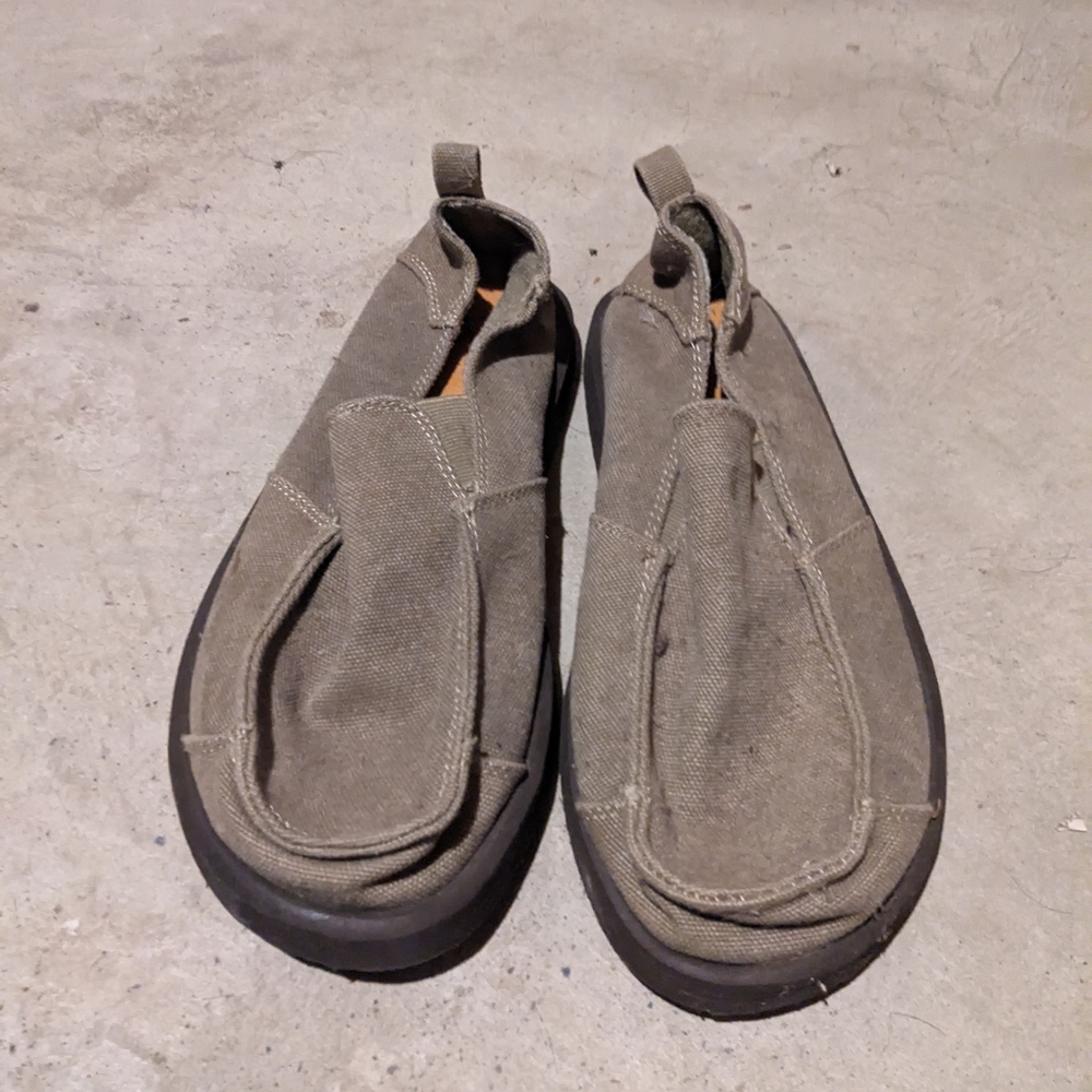 Men's Casual Canvas Loafers - Brown